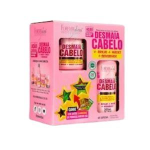 Kit Forever Liss Desmaia Cabelo Shampoo 300ml + Máscara 200g