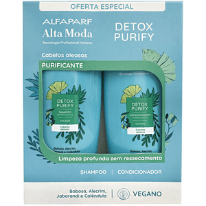 Kit Alta Moda Detox Purify Shampoo e Condicionador 300ml