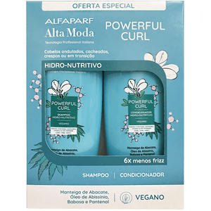 Kit Alta Moda Powerful Curl Shampoo e Condicionador 300ml