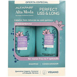 Kit Alta Moda Perfect Liss & Long Shampoo e Condicionador 300ml