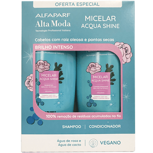 Kit Alta Moda Micelar Acqua Shine Shampoo e Condicionador 300ml