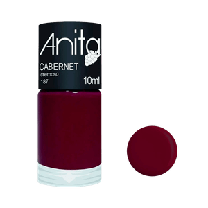 Esmalte Anita Cabernet Cremoso 10ml Coleção Uvas