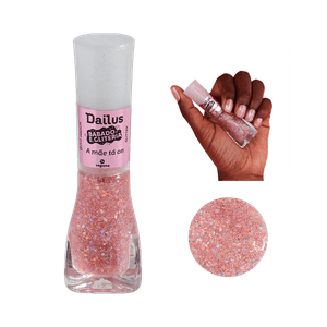 Esmalte Dailus Babado e Gliteria A Mãe Tá On