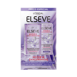 Kit Elseve Hidra Hialurônico Shampoo 375ml + Condicionador 170ml