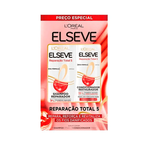 Kit Elseve Reparação Total 5 Shampoo 375ml + Condicionador 175ml