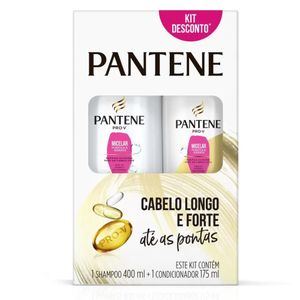 Kit Pantene Micelar Shampoo 400ml + Condicionador 175ml