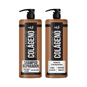 Kit Widi Care Banho de Colágeno Shampoo + Tratamento de Reconstrução 1000ml