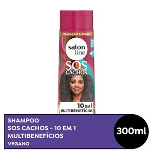 Shampoo Salon Line SOS Cachos 10 em 1 Multibenefícios 300ml