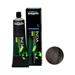 Coloração L'Oréal Professionnel Inoa 7.1 Louro Acizentado 60g
