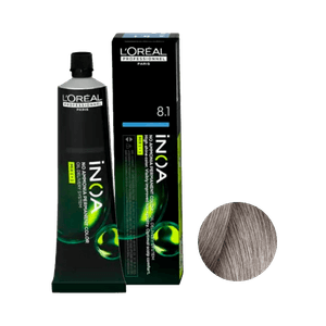 Coloração L'Oréal Professionnel Inoa 8.1 Louro Claro Acizentado 60g