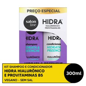 Kit Salon Line Shampoo e Condicionador Hidra Hialurônico 300ml