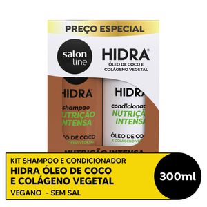 Kit Salon Line Hidra Coco Shampoo 300ml + Condicionador 300ml