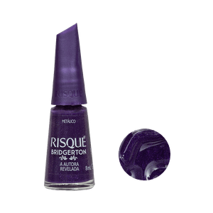 Esmalte Roxo Metálico Risqué Bridgerton A Autora Revelada