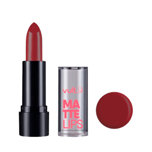 Batom Matte Lips Vult Marsala