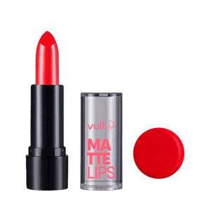 Batom Matte Vult lips Vermelho Real