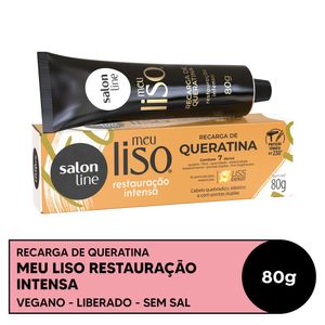 Recarga de Queratina Capilar Salon Line Meu Liso Restauração Intensa 80g