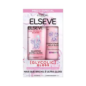 Kit Elseve Glycolic Gloss Shampoo 375ml + Condicionador 170ml