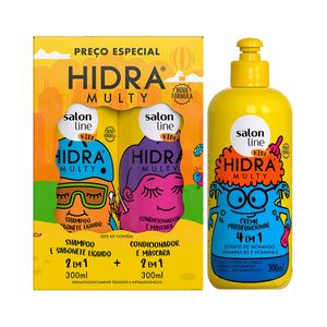 Kit Shampoo + Condicionador Hidra Multy Kids Salon Line 300ml