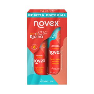 Kit Novex Doctor Rícino Shampoo + Condicionador 300ml