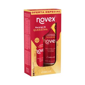 Kit Novex Sh+Cond 600ml Recarga De Queratina