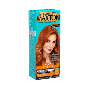 Coloração Maxton Kit 7.4 Louro Médio Acobreado
