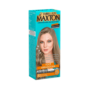 Coloração Maxton Kit 8.1 Louro Claro Acinzentado