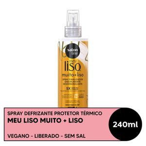 Meu Liso Muito + Liso Spray Defrizante Protetor Térmico 240ml