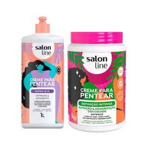 Kit Creme de Pentear Salon Line Definição Intensa + Super Leve