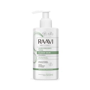 Loção Emoliente Facial Raavi Clean Skin 500ml