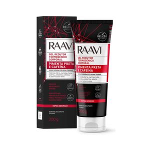 Gel Redutor Raavi Termogênico Pimenta Preta e Cafeína 200g