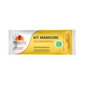 Kit Prokits Lixa + Palito + Luvas Manicure Uso Profissional