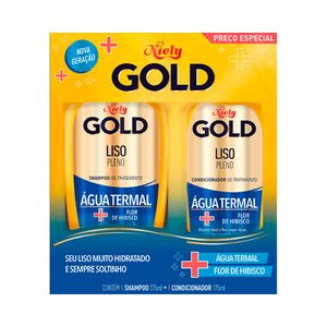 Kit Niely Gold Liso Pleno Shampoo + Condicionador