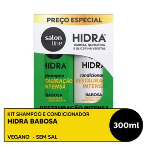 Kit Salon Line Hidra Restauração Intensa Shampoo 300ml + Condicionador 300ml