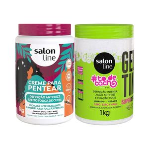 Kit 2 Cremes de Pentear Salon Line Super Definição + Definição Antifrizz