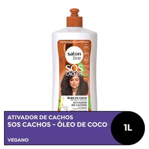 Ativador de Cachos Salon Line SOS Coco Tratamento Profundo 1000ml