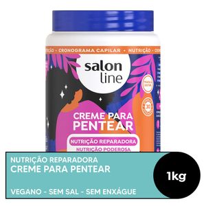 Creme de Pentear Salon Line Redutor de Volume Nutrição Reparadora 1000g