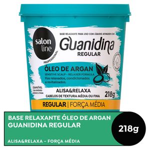 Guanidina Óleo de Argan Alisa e Relaxa Salon Line 218gr