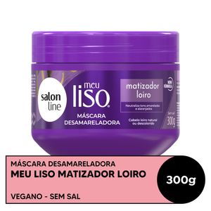 Máscara Capilar Matizadora Salon Line Meu Liso Loiro 300g