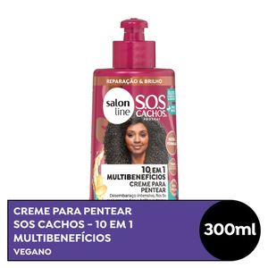 Creme para Pentear Salon Line SOS Cachos + Poderosos Cacheados e Crespos 300ml