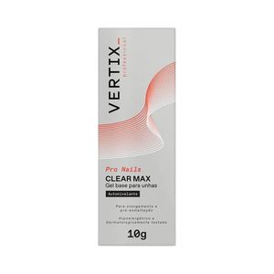 Gel Base Para Unhas Vertix Clear Max 10g