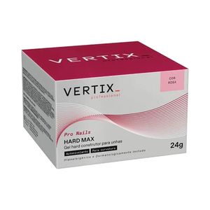 Gel para Alongamento de Unhas Vertix Hard Max Rosa 24g