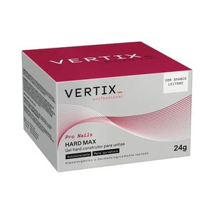 Gel para Alongamento de Unhas Vertix Hard Max Branco Leitoso 24g