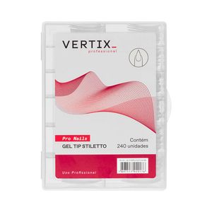 Extensão de Unhas Vertix Tip Gel Stilletto 240 Unidades