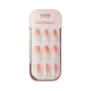 Unhas Postiças Autocolantes Kiss New York Press & Go Grapefruit Ade