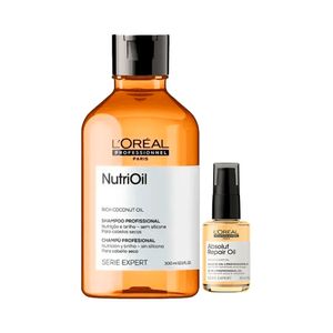 Kit L'Oréal Professionnel Shampoo Serie Expert NutriOil + Óleo Reparador Absolut Repair Gold Quinoa