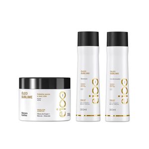 Kit Eico Shampoo + Condicionador + Máscara Óleo Sublime 300ml