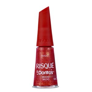 Esmalte Risqué & Doritos Vermelho Mucho Nacho Metálico