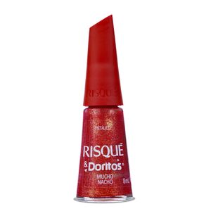 Esmalte Vermelho Risqué & Doritos Mucho Nacho Metálico