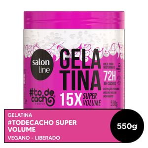 Gelatina #todecacho Super Volume Salon Line 550g