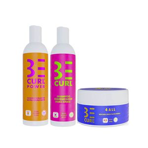 Kit Shampoo + Condicionador + Máscara Be Curl Especial Mix de Produtos